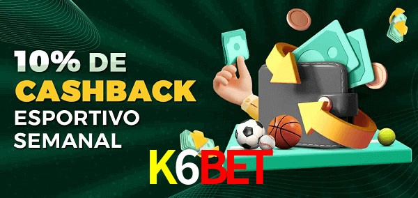 10% de bônus de cashback na K6BET